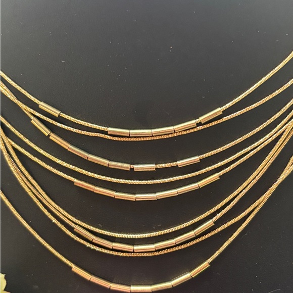 Vintage Elegant Gold Multi-Strand Necklace, Dana Buchman - Picture 5 of 8